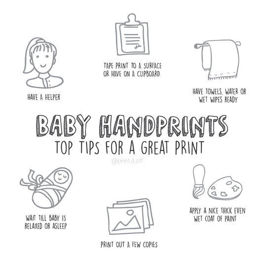 tips to create the perfect baby handprint