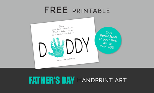 FREE Father's Day Handprint Art