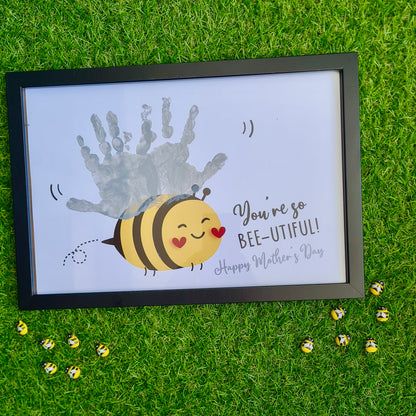 You're so Bee-utiful / Handprint Footprint Art Craft / Mother's Day Bee Wings / DIY Card Gift / Kids Baby Toddler / Print it Off 0865