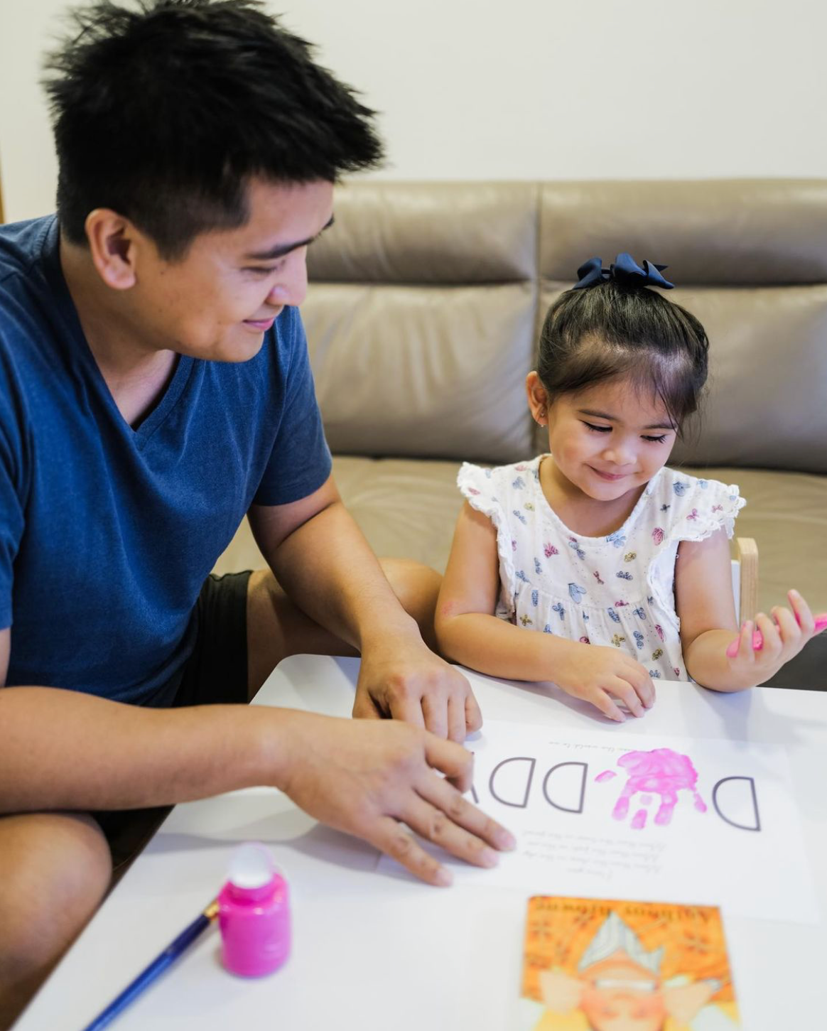 Handprint Art Craft / Daddy Dad Poem / Father's Day / Kids Baby Toddler Keepsake Memory Craft DIY Card / Daddy Poem Card / Print 0090