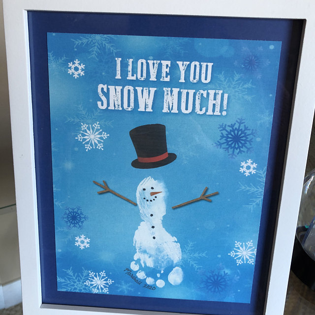 Christmas Pack x 10 Handprint Footprint Art