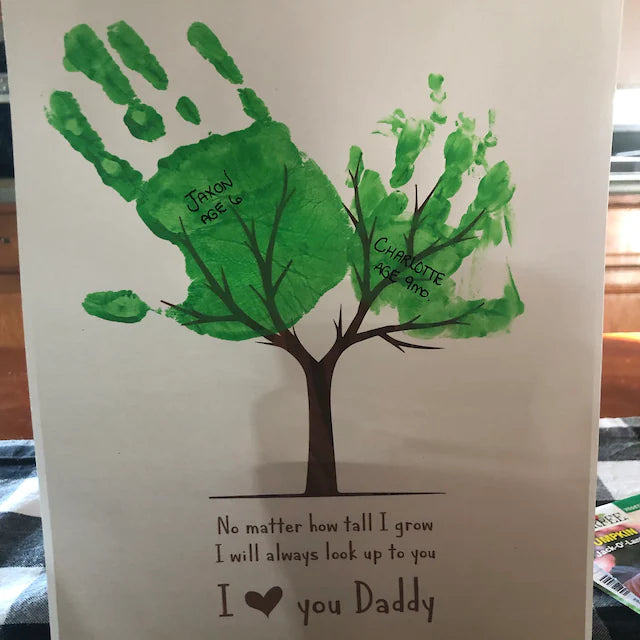 No Matter How Tall I Grow / Tree Handprint Hands Art Craft / Fathers Day Dad / Kids Baby Keepsake / Print Gift DIY Card Printable 0023