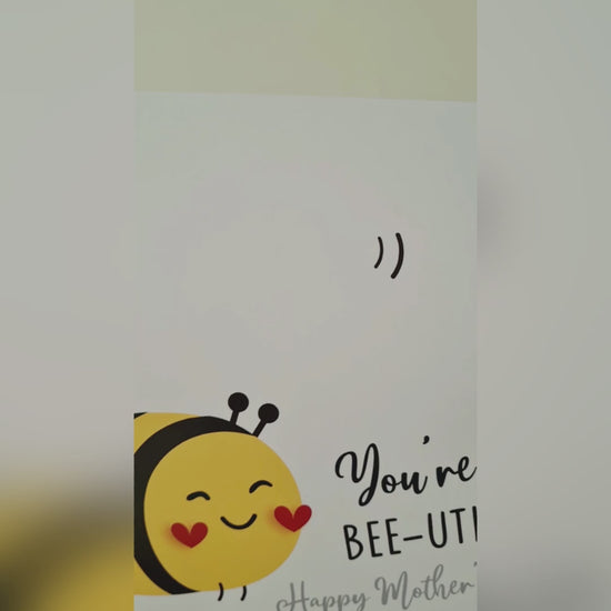 You're so Bee-utiful / Handprint Footprint Art Craft / Mother&#39;s Day Bee / DIY Card Gift / Kids Baby Toddler / Print it Off