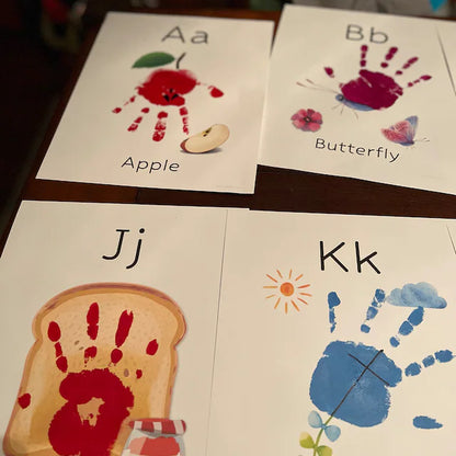 A-Z ABC Alphabet Handprint Craft Art Phonic Book / Baby Toddler Child / Letters Teacher Classroom Nursery Activity Card / Print It Off 0575