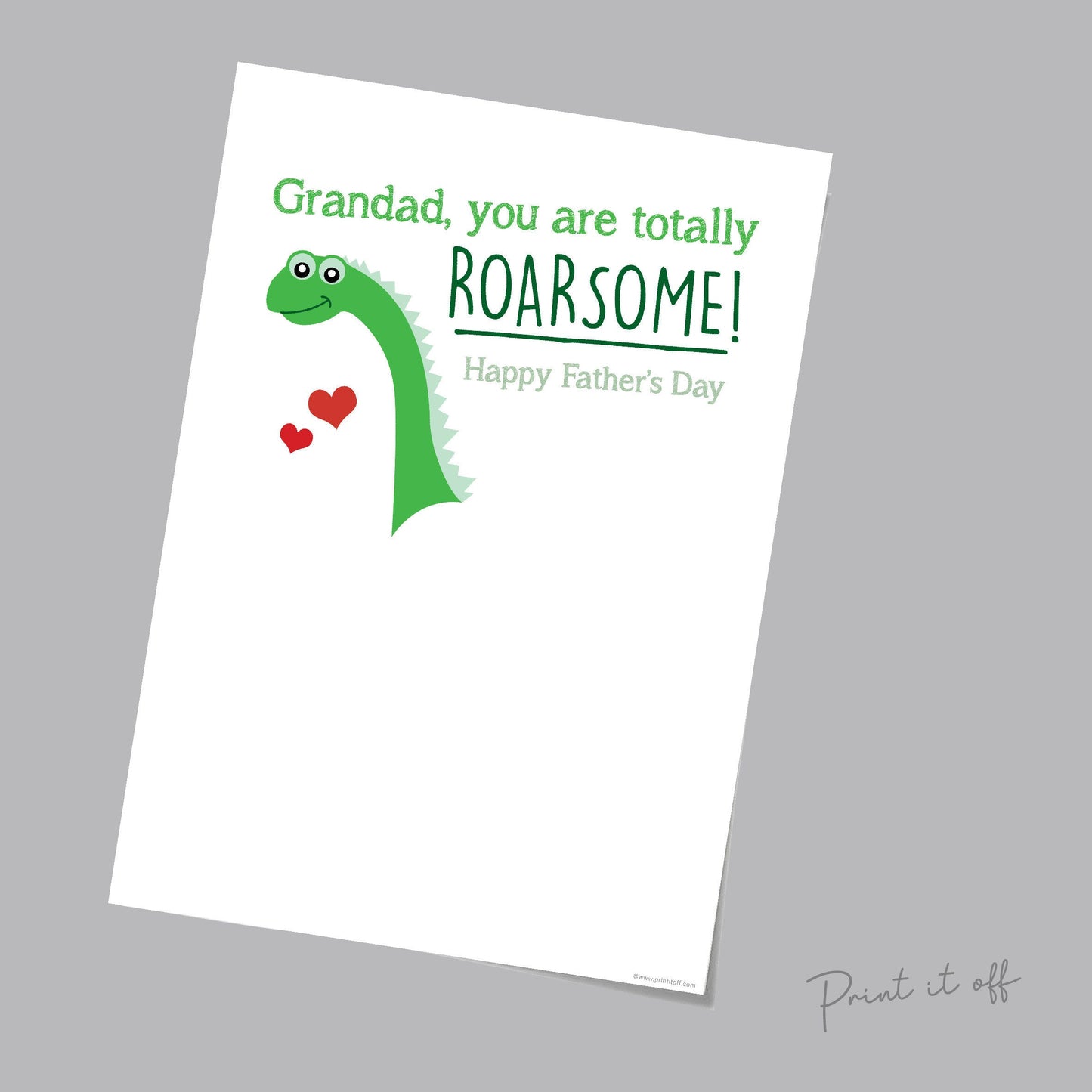 Handprint Art / Grandad you are totally Roarsome / Kids Handprint Craft / Dinosaur Keepsake / Happy Father's Day / Gift / Printable 0083