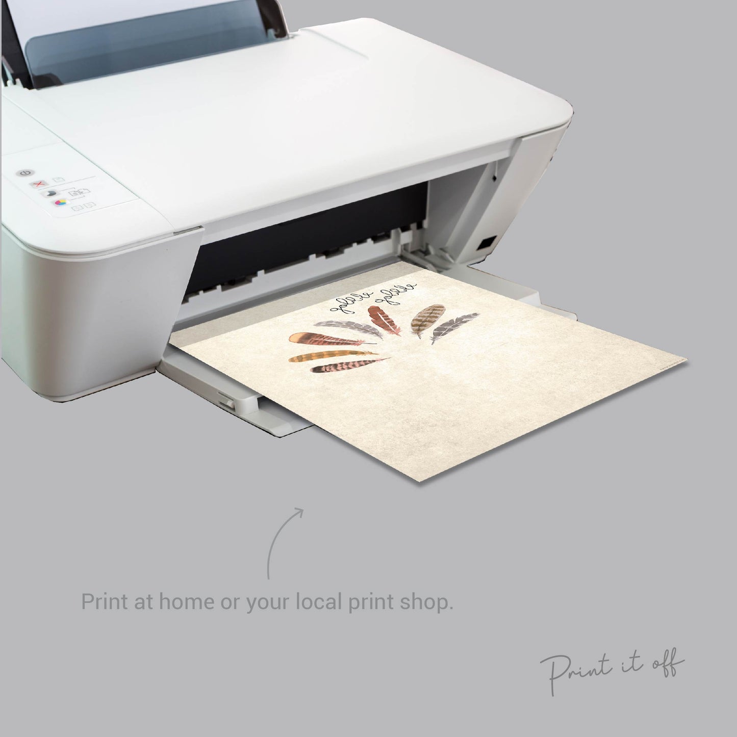 Turkey / Gobble Gobble / Footprint Handprint DIY Paint Art Craft / Thanksgiving Decor / Kids Baby Keepsake Memory / Print Download Card 0012