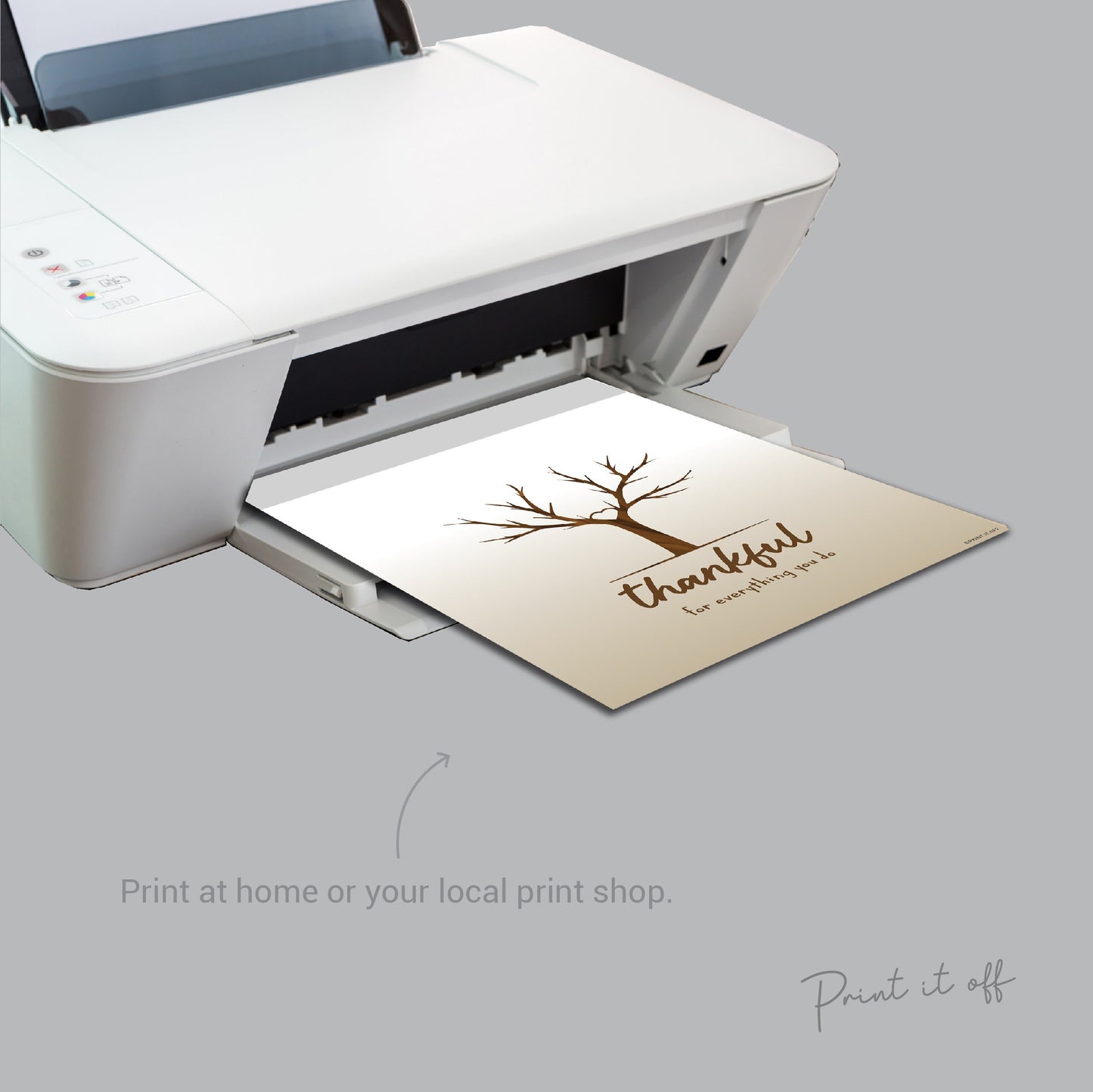 Thankful for Everything You Do Tree / Handprint Art Craft Print / Kids Baby Toddler Keepsake / Printable DIY Card Gift Memory Keepsake 0074