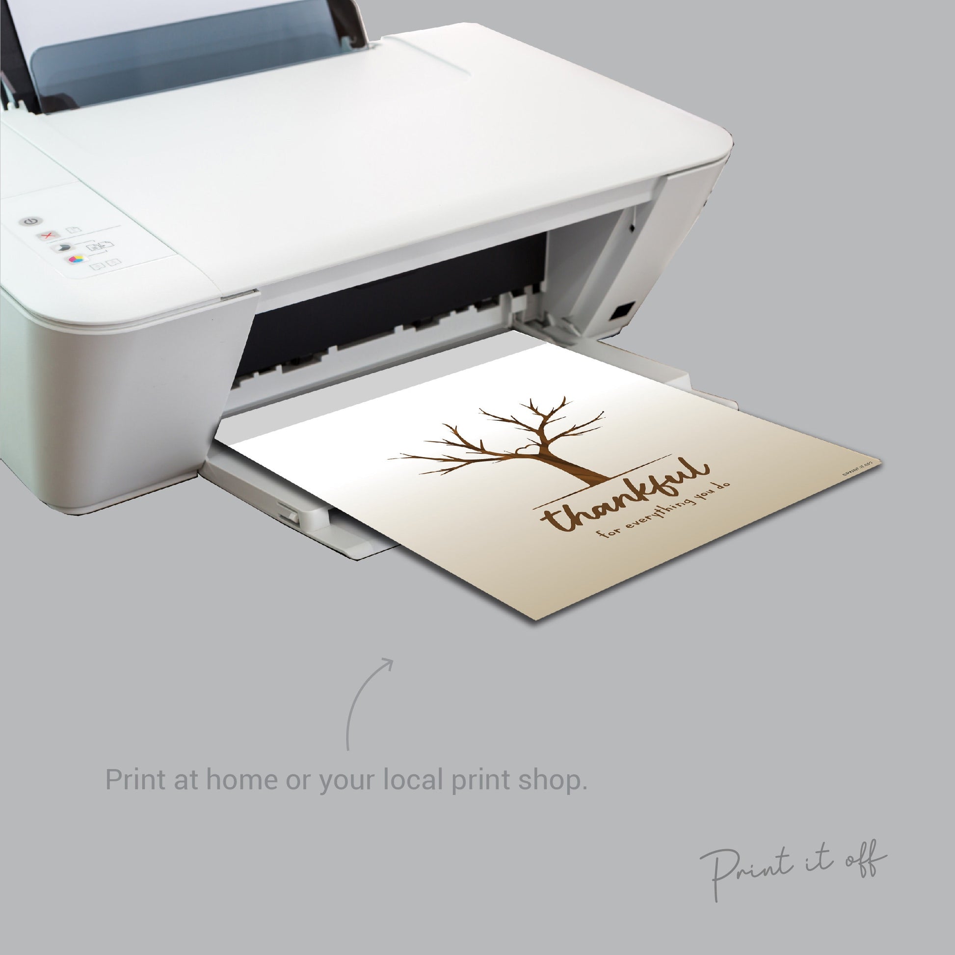 Thankful for Everything You Do Tree / Handprint Art Craft Print / Kids Baby Toddler Keepsake / Printable DIY Card Gift Memory Keepsake 0074