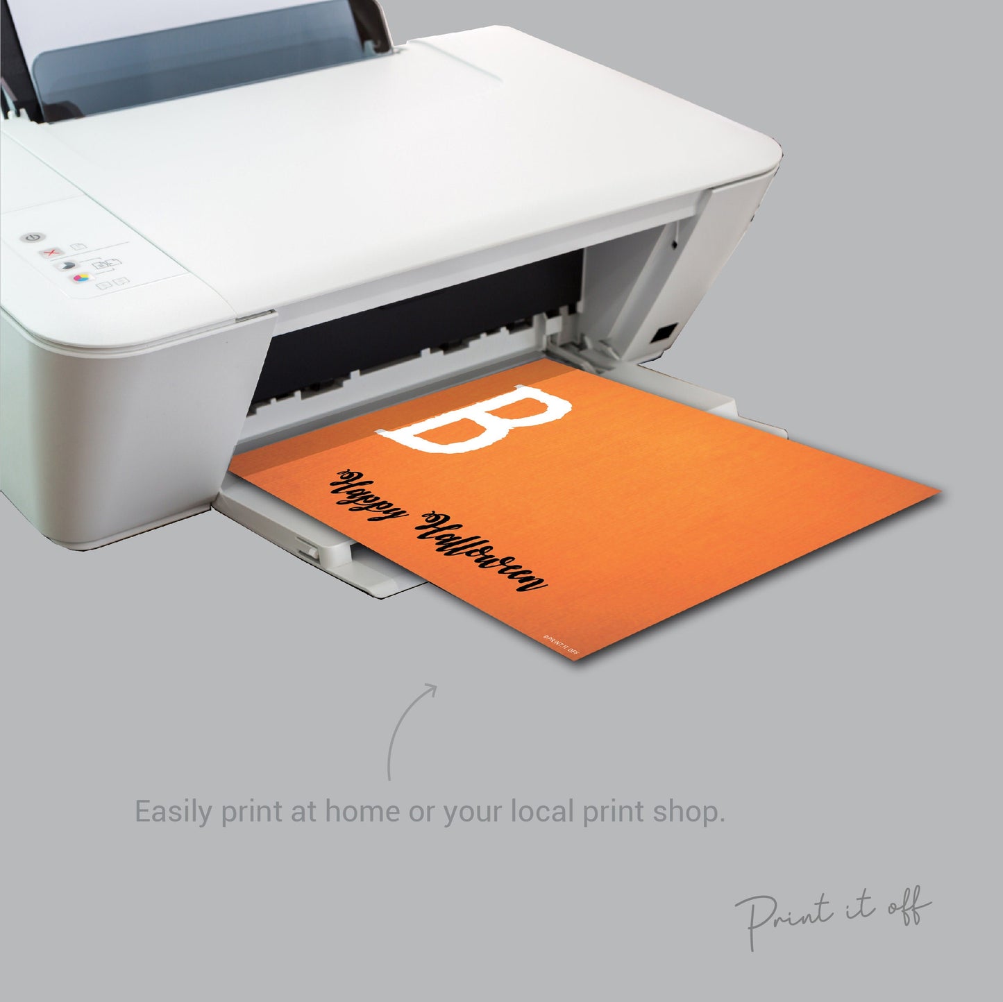 Boo Halloween Keepsake / Handprint Art Craft / Ghost / Happy Halloween / Baby Toddler Kid / Card Print DIY Sign 0026