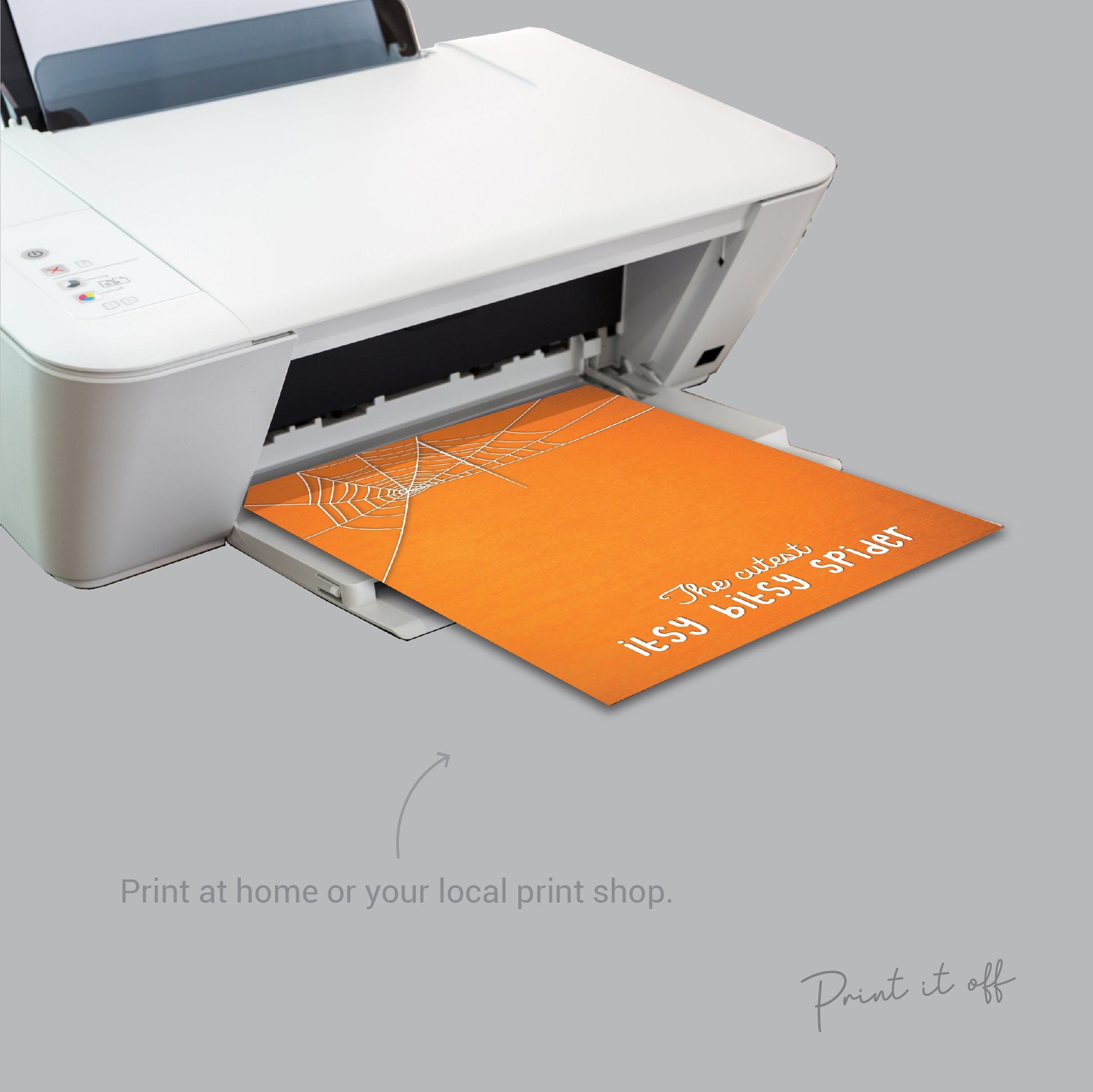 Cutest Itsy Bitsy Spider / Handprint Art / Halloween / Baby Toddler Kid / Handprint Art Craft Keepsake / Card Print Printable 0006