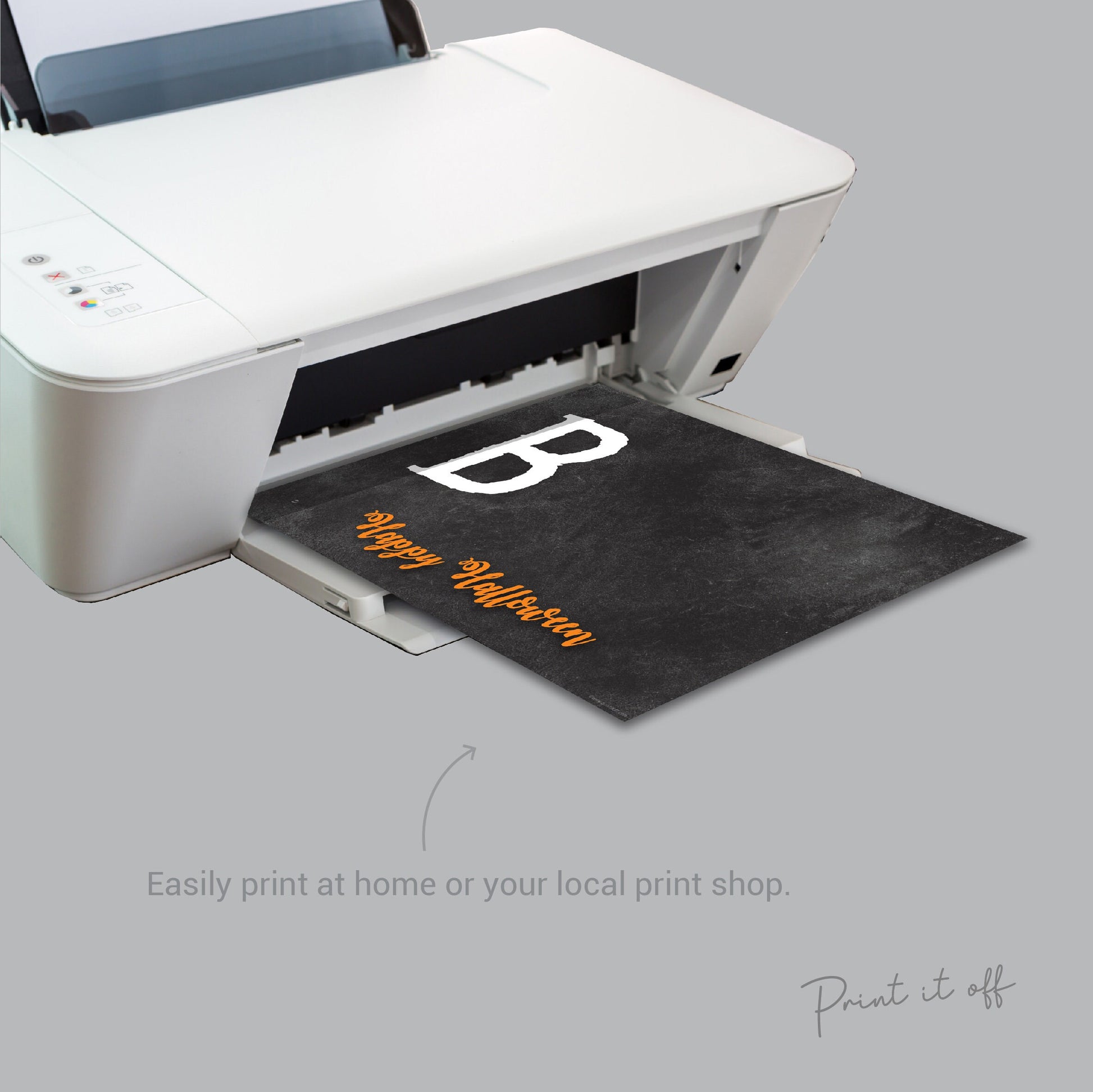 Halloween Keepsake / Handprint Art / Boo Happy Halloween / Baby Toddler Kid / Footprint Art Craft / Card Print Printable 0056