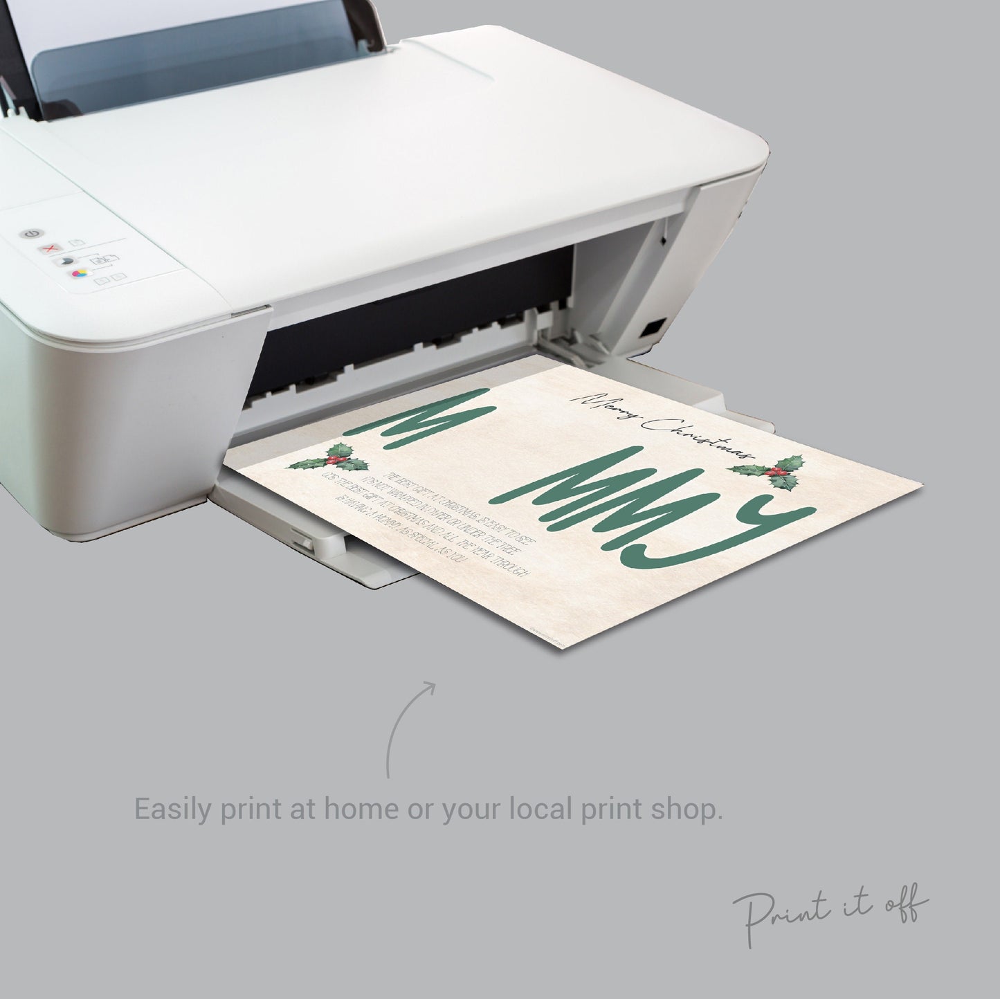 Mommy Mom Handprint Art Card / Christmas Xmas Handprint Craft / Baby Kids Toddler Hands Hand / First Xmas Keepsake Memory Print 0352