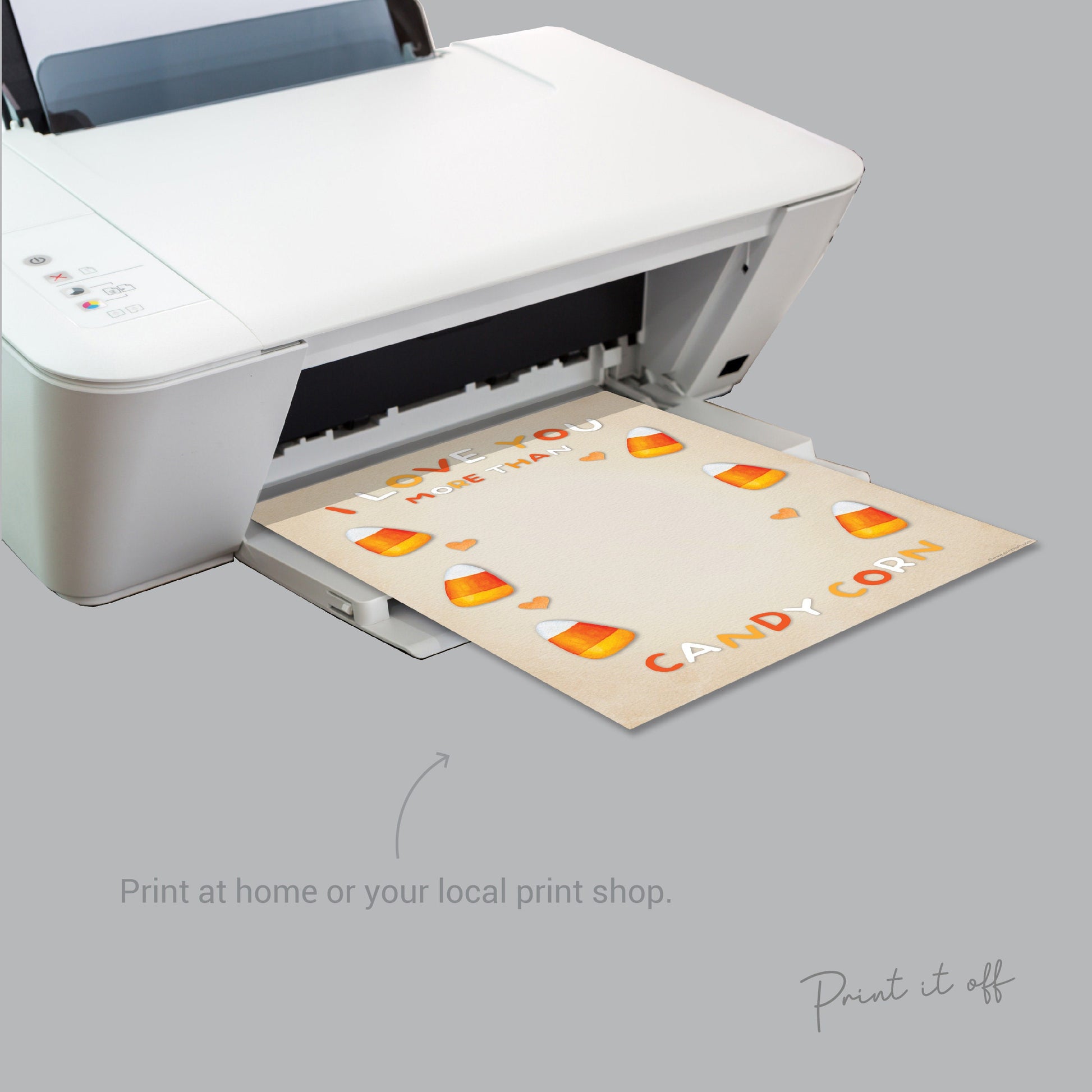 Candy Corn Halloween Footprint First 1st Baby Halloween Feet Art Craft Handprint Card Memory DIY Activity Gift Keepsake / Print It Off 0608