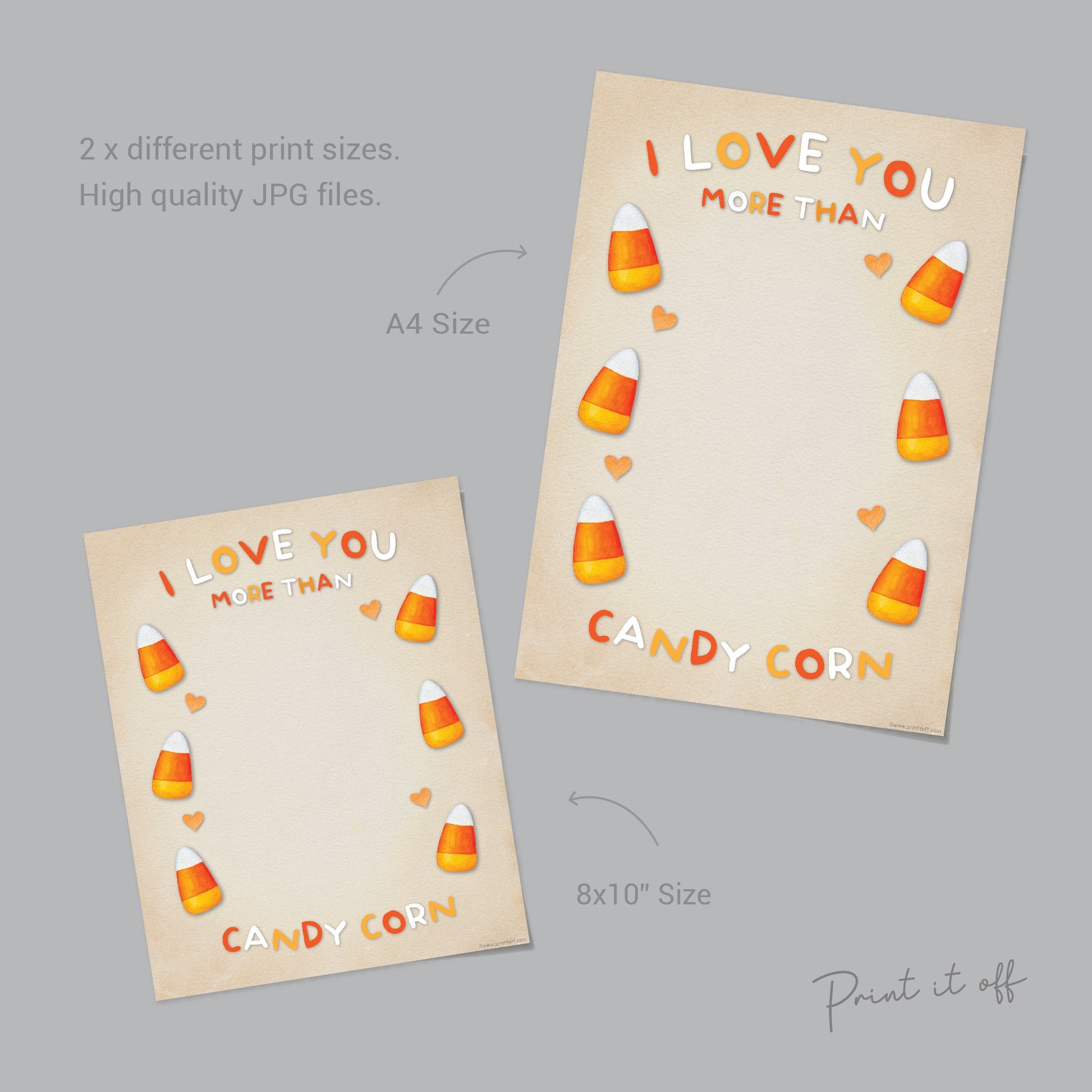 Candy Corn Halloween Footprint First 1st Baby Halloween Feet Art Craft Handprint Card Memory DIY Activity Gift Keepsake / Print It Off 0608