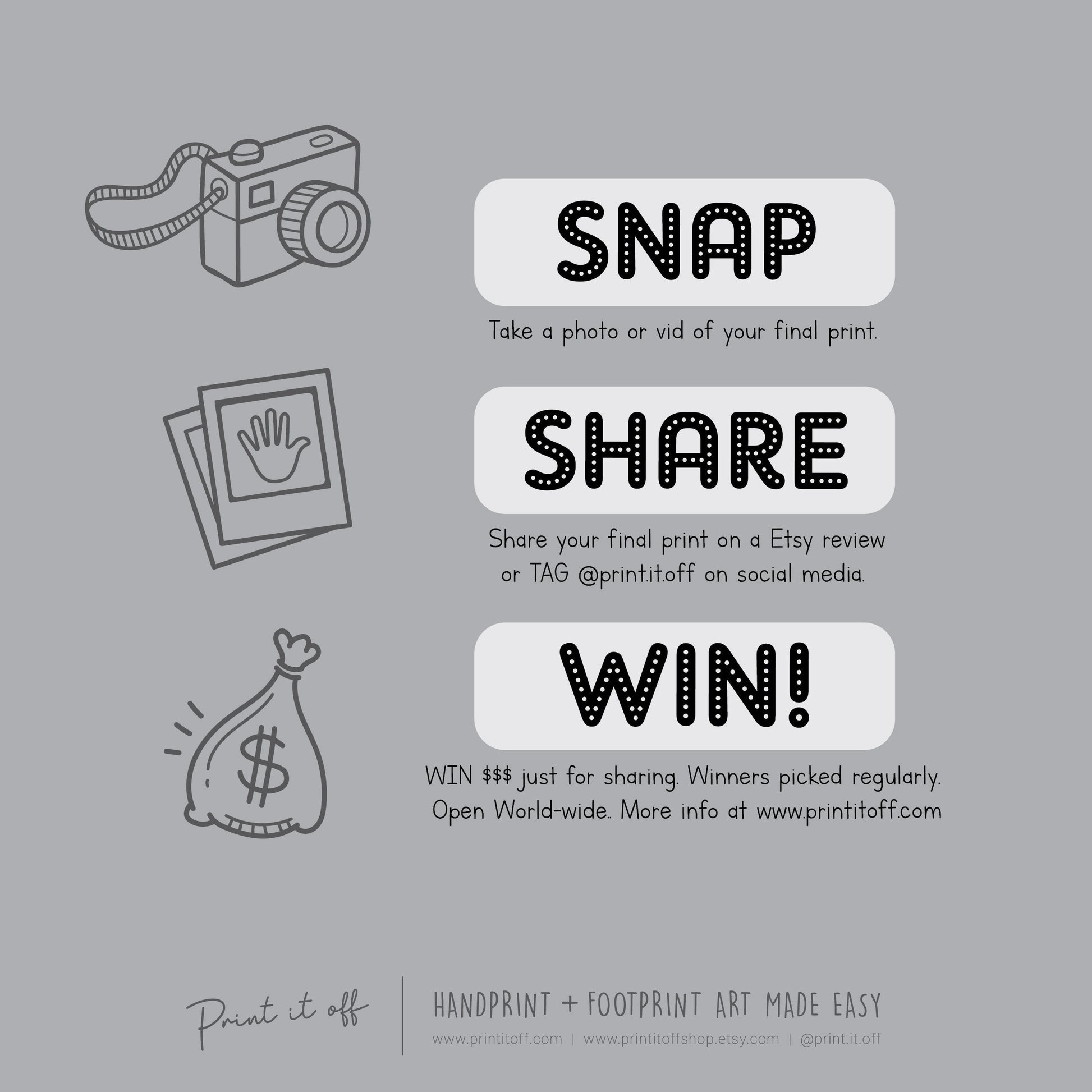 footprint handprint art craft