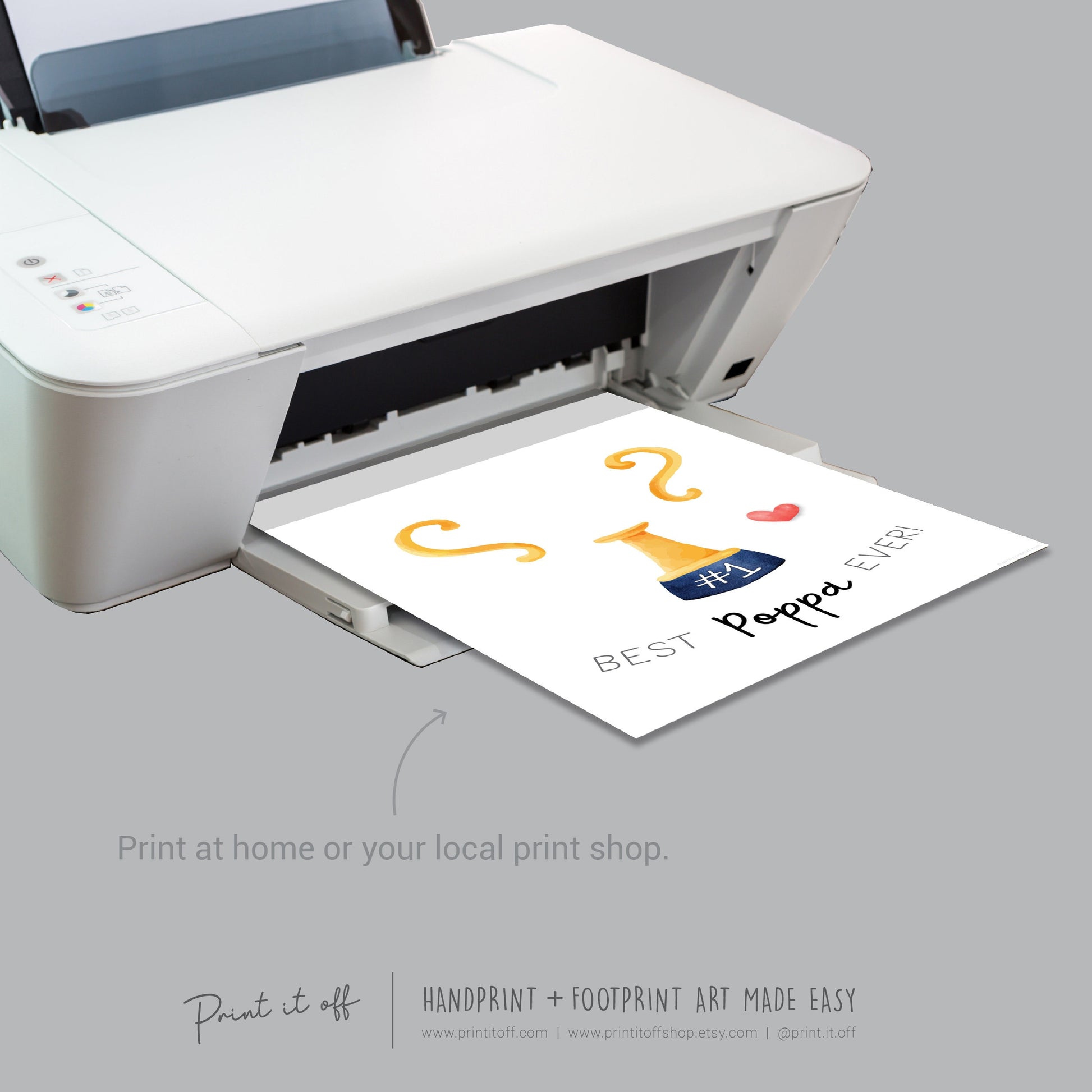 Trophy #1 Poppa Pop Handprint Art Craft