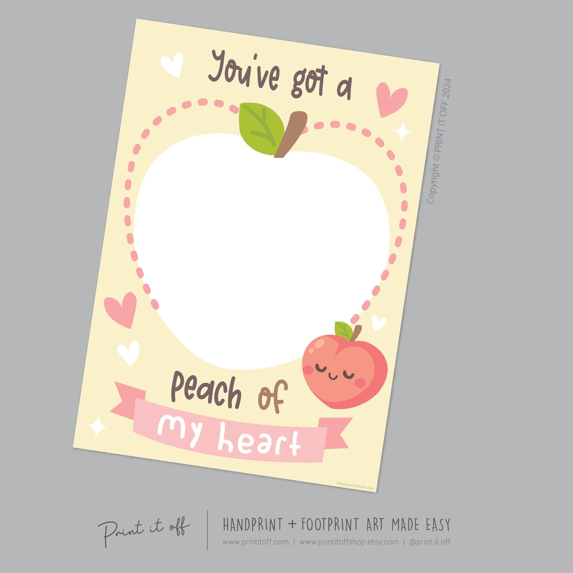 valentine's day handprint footprint art craft Print it off