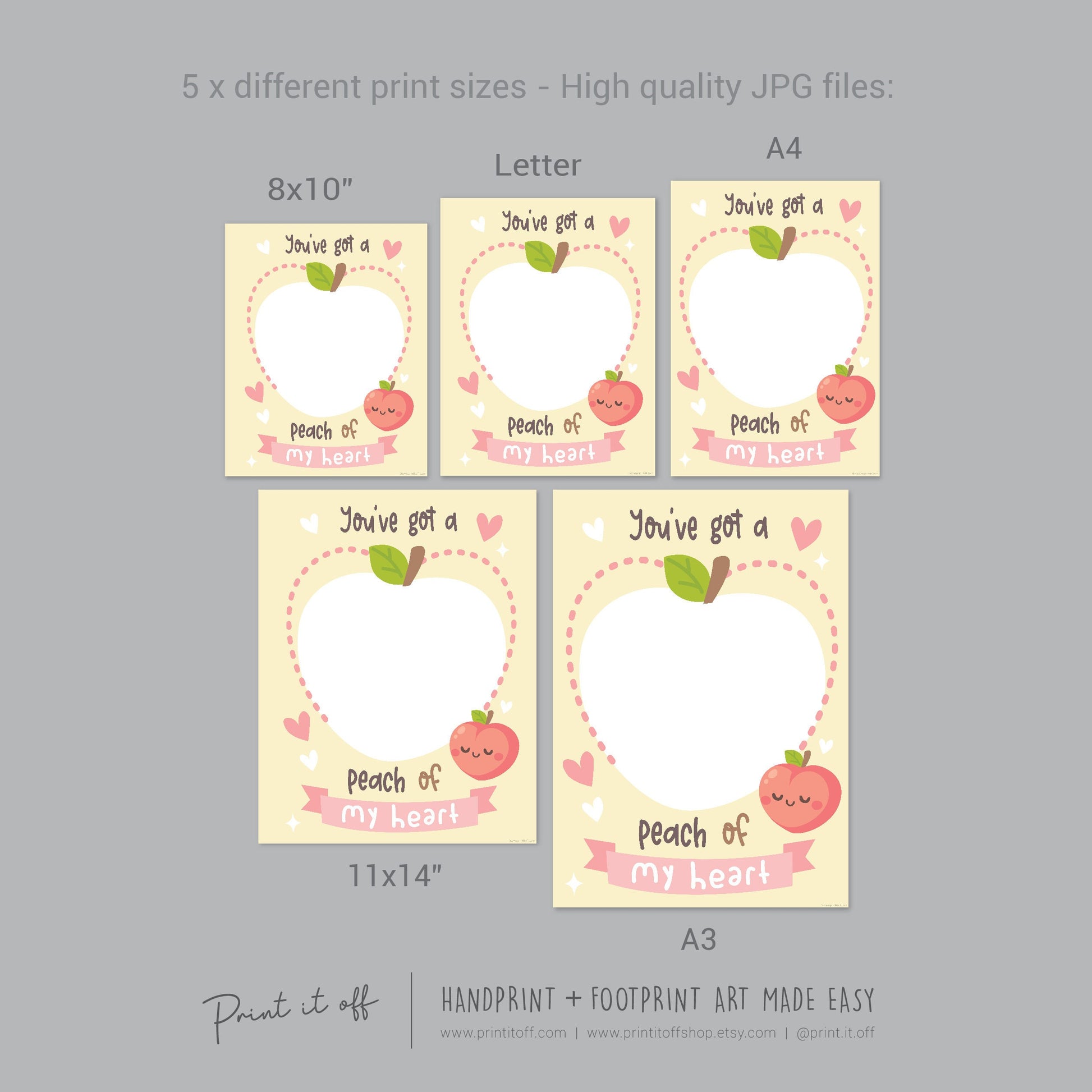 valentine's day handprint footprint art craft Print it off