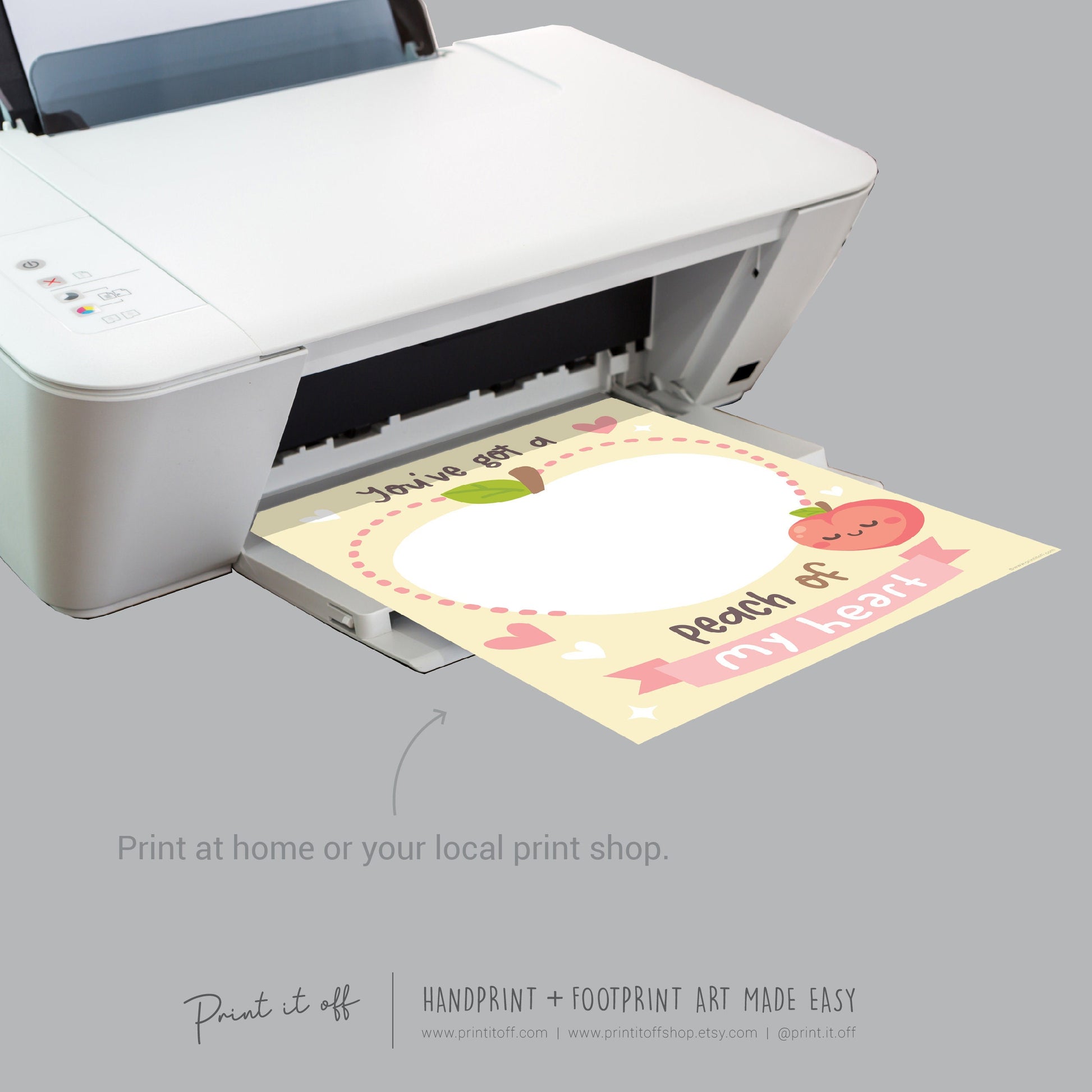 valentine's day handprint footprint art craft Print it off