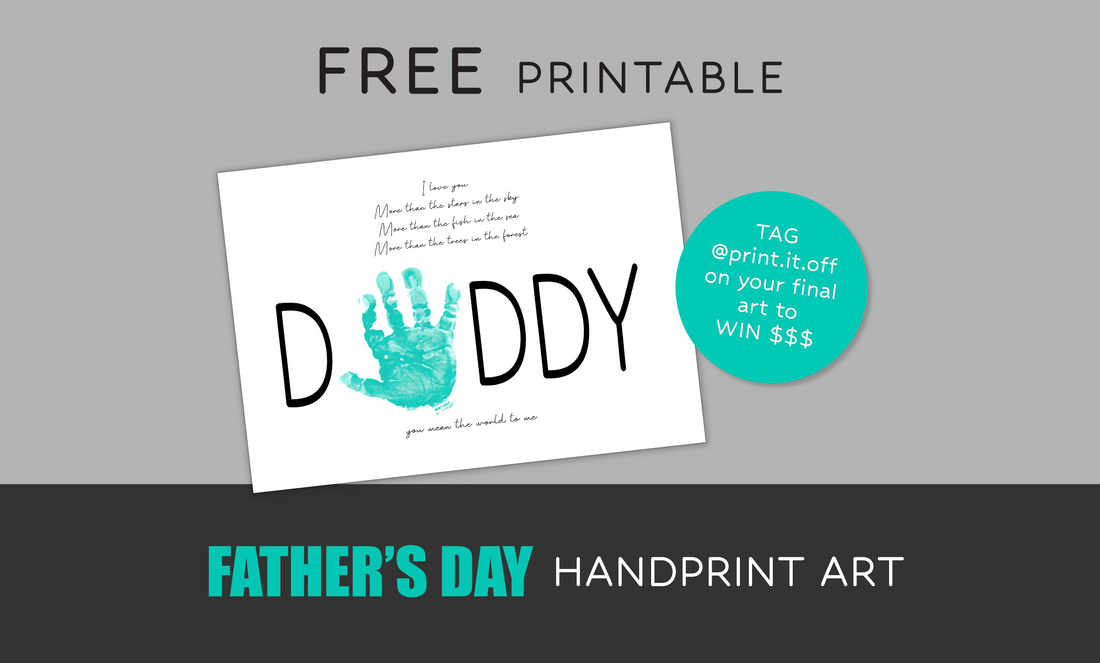 FREE Father's Day Handprint Art