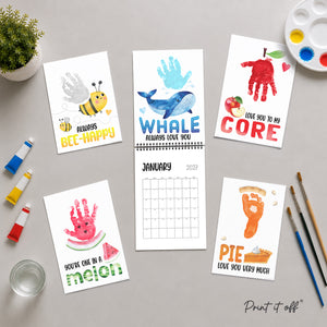 40 Handprint & Footprint Craft Bundle | Printable Kids Art Activities | Baby Keepsake Templates | Preschool Toddler Gift | PRINT IT OFF 0950