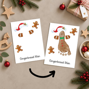 Christmas Handprint & Footprint Art, Printable Kids Craft Templates, Christmas Words Learning, Toddler Preschool Keepsake PRINT IT OFF 1021
