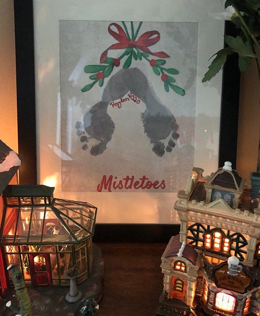 Christmas Pack x 10 Handprint Footprint Art