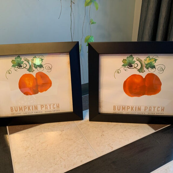 Bumpkin Patch / Pumpkin Bumkin / Baby Toddler Bum Bottom Print / First Halloween Sign / Art Craft Print Memory Keepsake Decor 0326