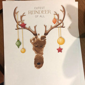 Christmas Pack x 10 Handprint Footprint Art