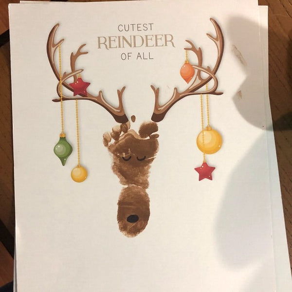 Christmas Pack x 10 Handprint Footprint Art