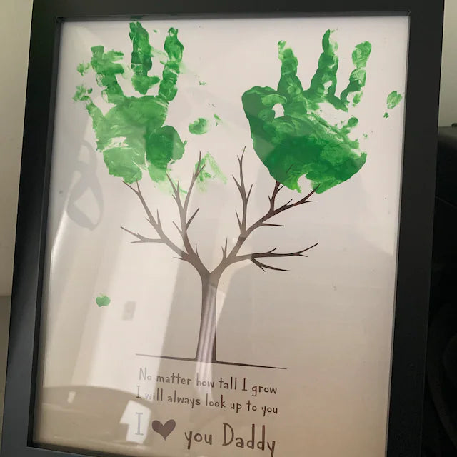 No Matter How Tall I Grow / Tree Handprint Hands Art Craft / Fathers Day Dad / Kids Baby Keepsake / Print Gift DIY Card Printable 0023