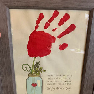 Handprint Art / Flower Jar / Keepsake Craft / Happy Mother's Day / Mom Mum Grandma Nana / Baby Toddler Gift Craft DIY / Download Print 0069