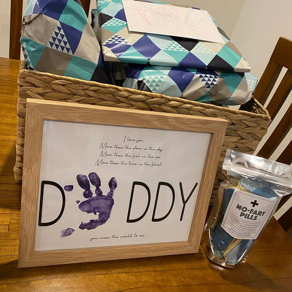 Handprint Art Craft / Daddy Dad Poem / Father's Day / Kids Baby Toddler Keepsake Memory Craft DIY Card  / Daddy Poem Card / Print 0090