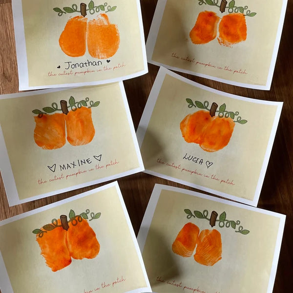 Baby Bottom Print / The Cutest Pumpkin Bum-kin in the Patch / Thanksgiving / Baby Bum Butt Art / Newborn Baby Toddler / Keepsake 0137