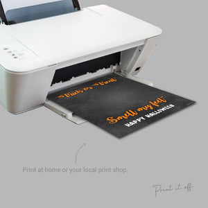 Halloween Handprint Footprint Pack / Craft Art Baby Toddler Kid / Hand Foot Keepsake Card Printable DIY Activity Keepsake Print it off