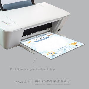 Daddy Certificate Handprint Art Craft  Happy Father&#39;s Day Dad