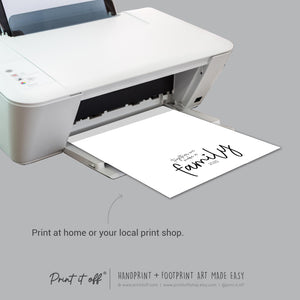 2025 Family / Handprint Footprint Art Craft Memory Decor / Children Siblings Kids Baby Mom Mum Dad / Keepsake DIY Wall / Print It Off 0515