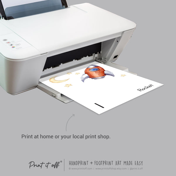 Counting Numbers 1 - 20 Handprint Footprint Art Craft Pack Book / Learning Baby Kids Toddler Memory Keepsake Template / Print It Off