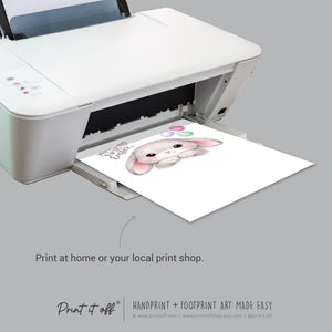 First 1st Easter Bunny - Handprint Footprint Art Craft Baby Keepsake Memory Template - PRINT IT OFF