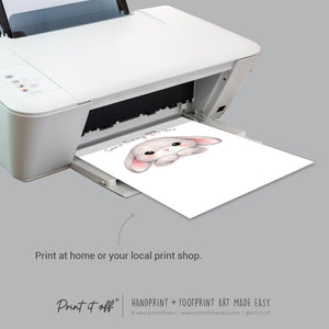 Some Bunny Loves You - Easter Handprint Footprint Art Craft Baby Keepsake Memory Template - PRINT IT OFF