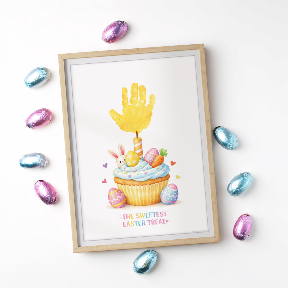 Happy Easter Sweet Treat - Handprint Footprint Feet Art Craft Baby Keepsake Memory - PRINT IT OFF