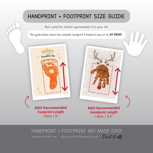 2027 Handprint Calendar, Handprint & Footprint Crafts, Printable Kids Calendar, Baby Toddler Keepsake, DIY Grandparent Gift