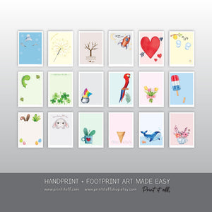 2028 Handprint & Footprint Calendar, Printable Kids Craft Templates, Diy Keepsake, Homemade Gift PRINT IT OFF