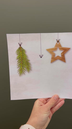 Christmas Ornaments - Handprint Footprint Art Craft Printable Keepsake Gift Template - PRINT IT OFF 0358