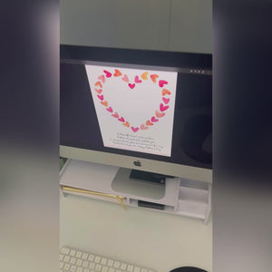 Mother's Day Little Hand Poem Heart /  Handprint Art Craft Template / Kids Baby Toddler / Keepsake DIY Card / Print It Off 0858