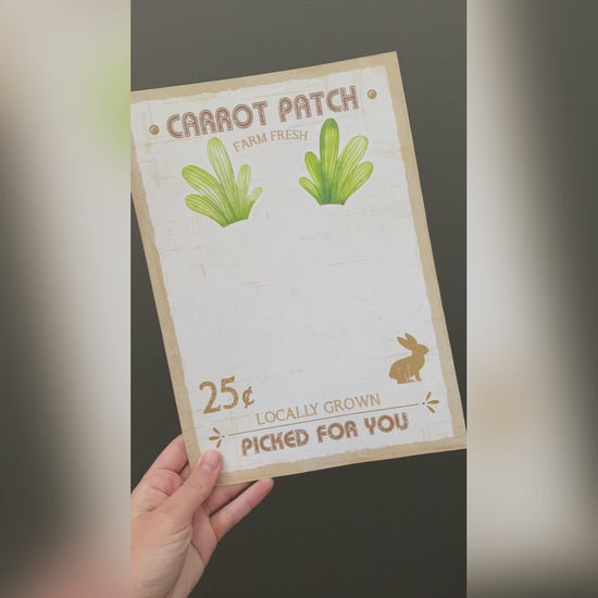Carrot Patch - baby kids craft - Footprints make the perfect carrots
