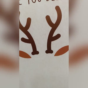 Christmas Footprint Reindeer / Xmas Handprint Footprint Art Craft / Baby Kids Toddler Foot Feet  / Keepsake Print Card PRINT IT OFF 0366