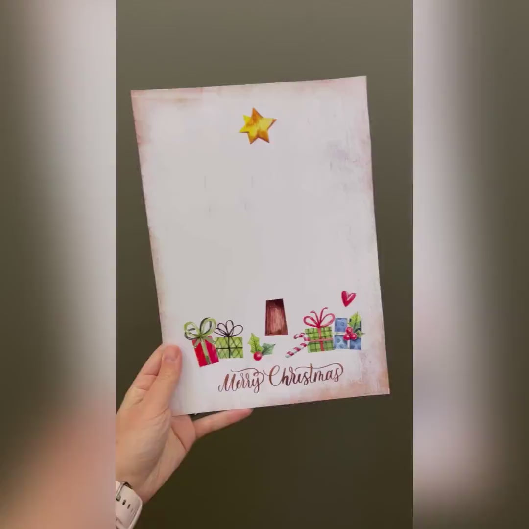 Christmas Tree Handprint Footprint Art Craft / First Xmas Baby Toddler Kids / Printable Print Card Gift Memory Keepsake / Print It Off 0627