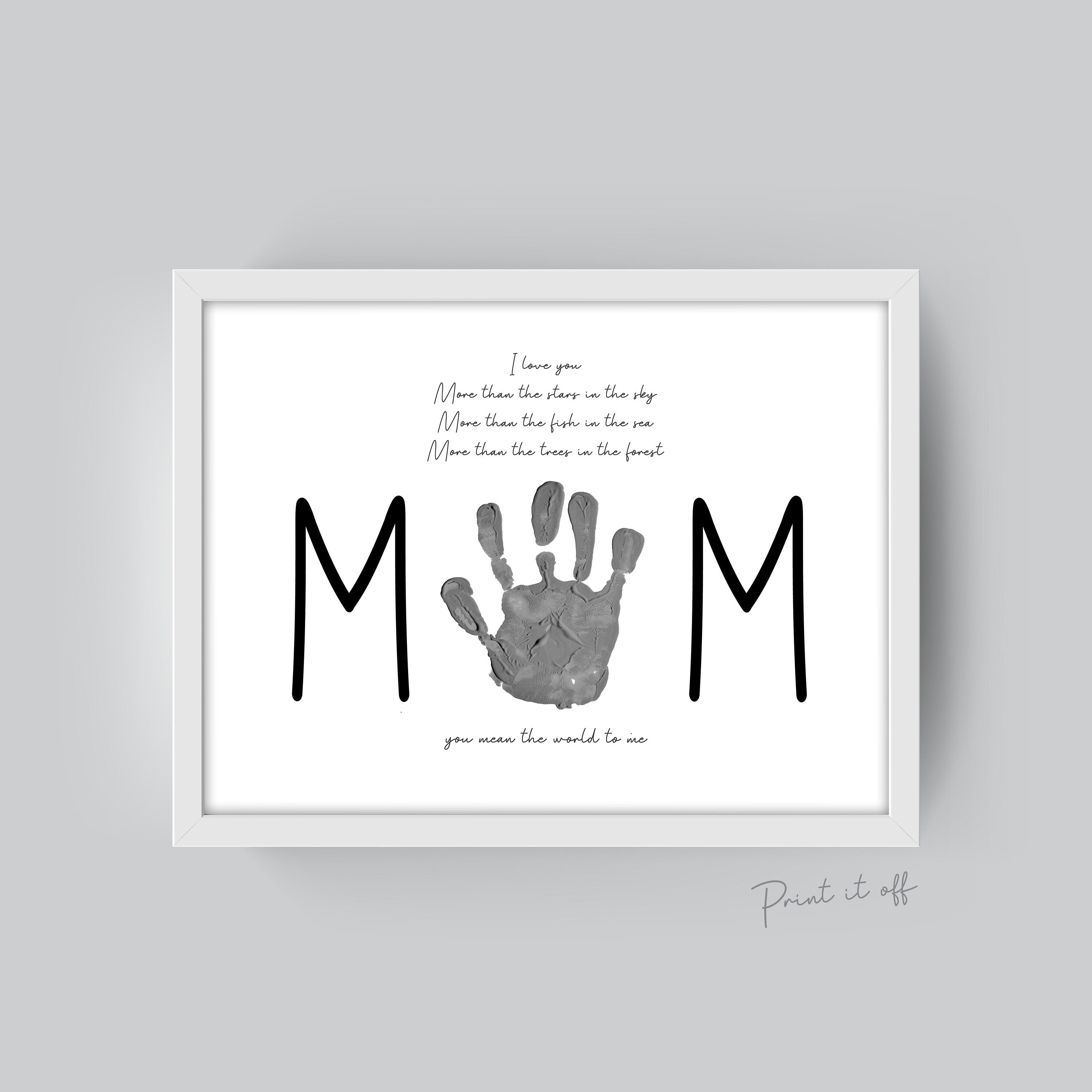 Mothers Day + Mom/Mum - Handprint & Footprint Art Craft – PRINT IT OFF
