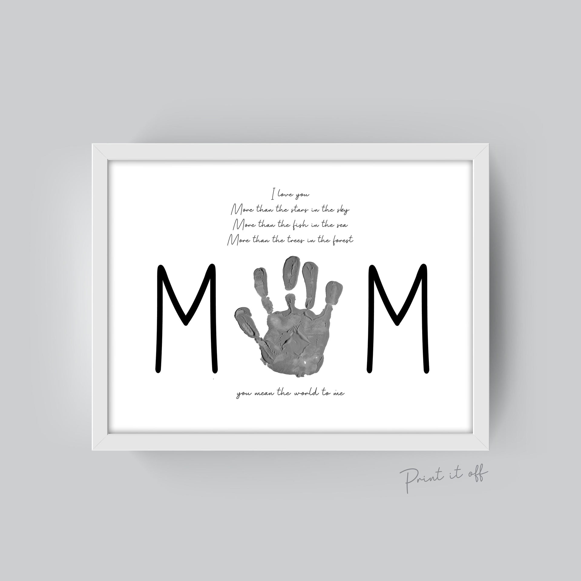 Together We Make a Family, Family Handprint Art, DIY Dad Mom Baby, Siblings  Handprint,family Plaque Wall Art. 